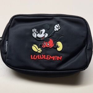 lululemon athletica Everywhere Black Belt Bag with Disney Mickey Mouse Design
